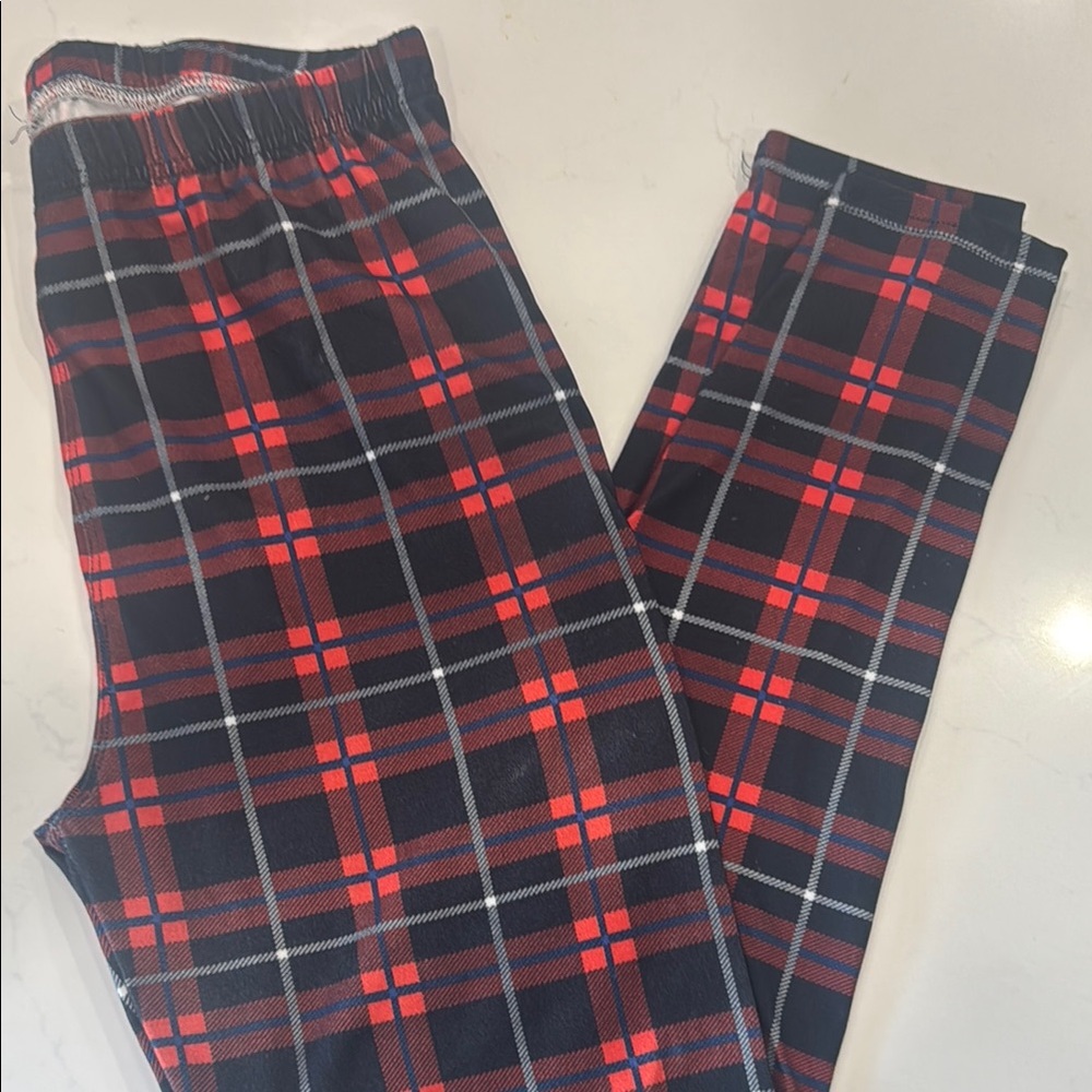 Plaid leggings